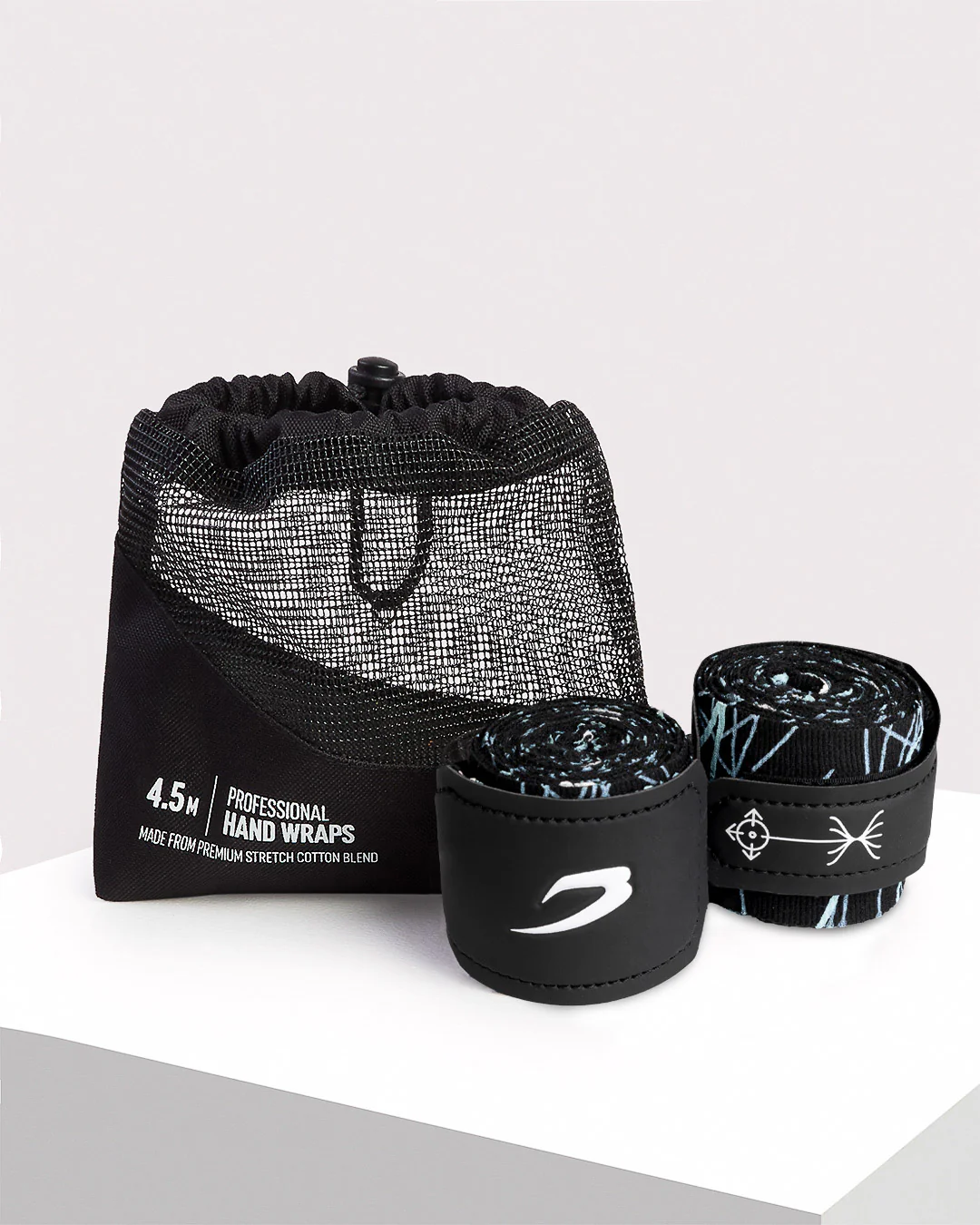 180" Disciplined Thought/Action Hand Wraps - Black - Image 4