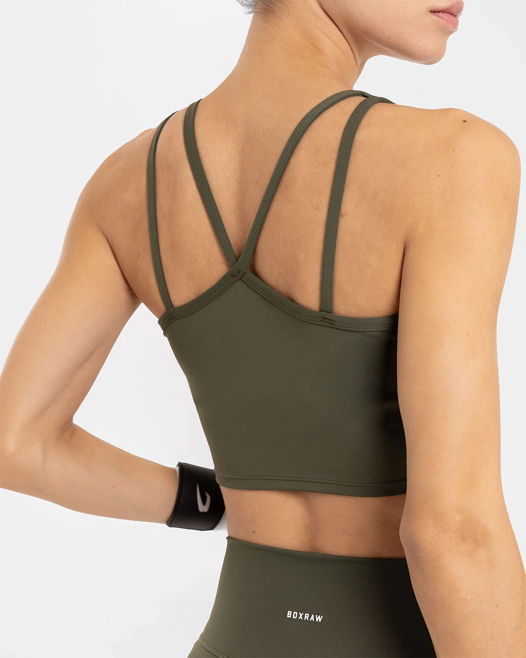 Annie Tank Bra - Dark Olive - Image 6