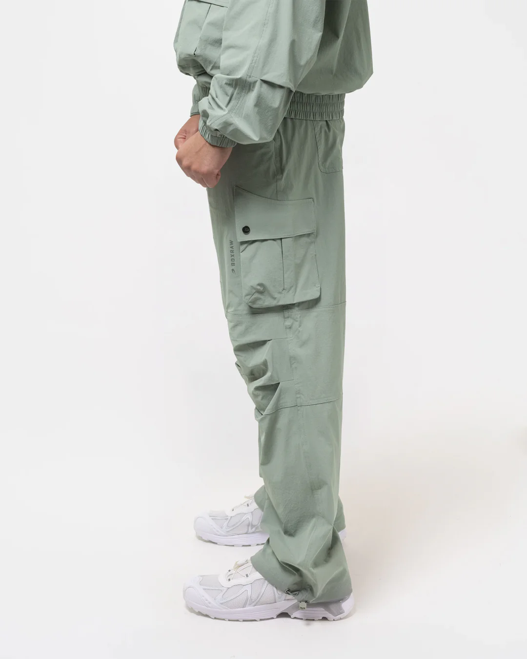 Benton Cargo Pants - Stone Green - Image 5