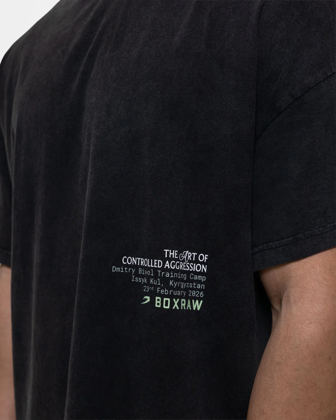 Bivol x Sparring Club Oversized T-Shirt - Washed Black - Image 12