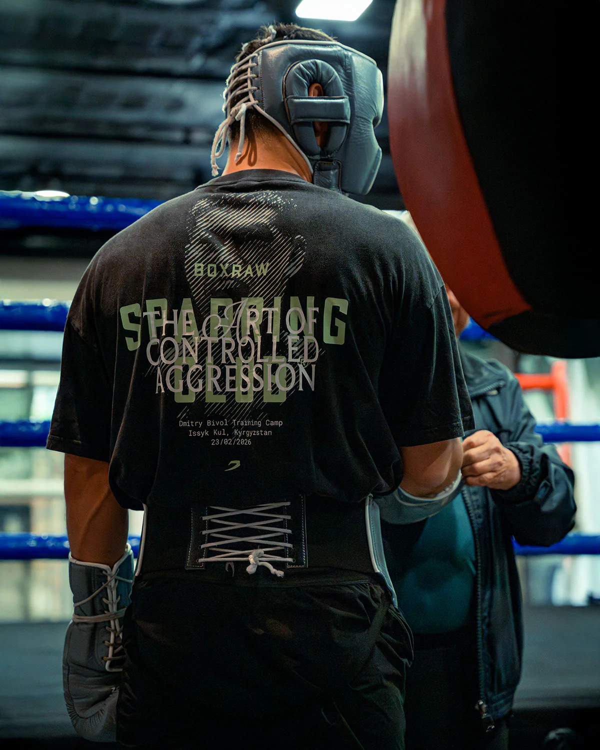 Bivol x Sparring Club Oversized T-Shirt - Washed Black - Image 3