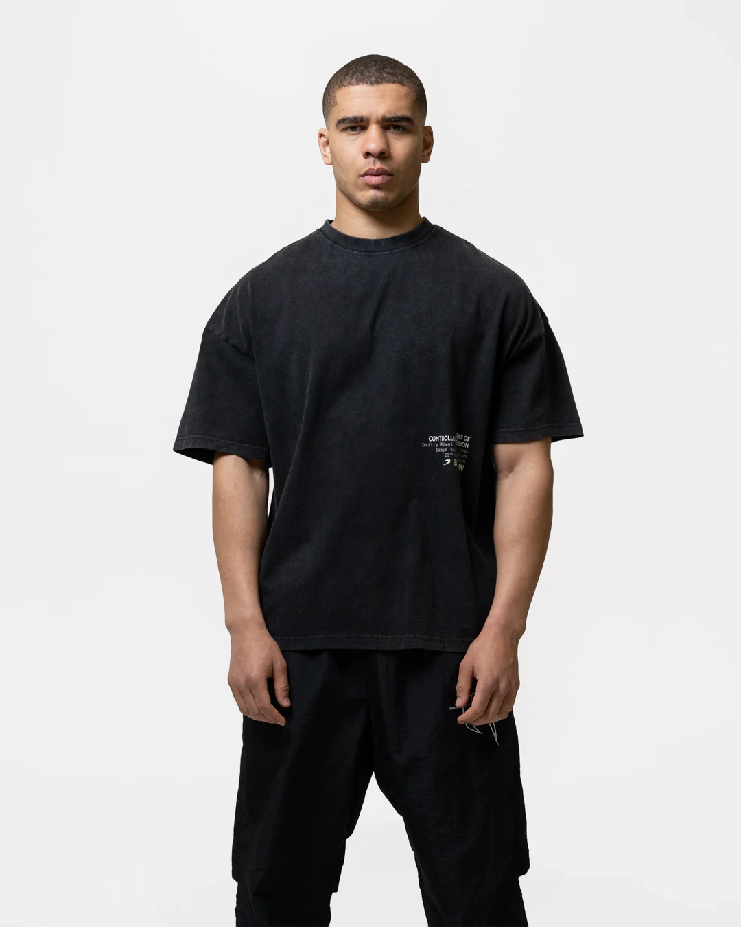 Bivol x Sparring Club Oversized T-Shirt - Washed Black - Image 4