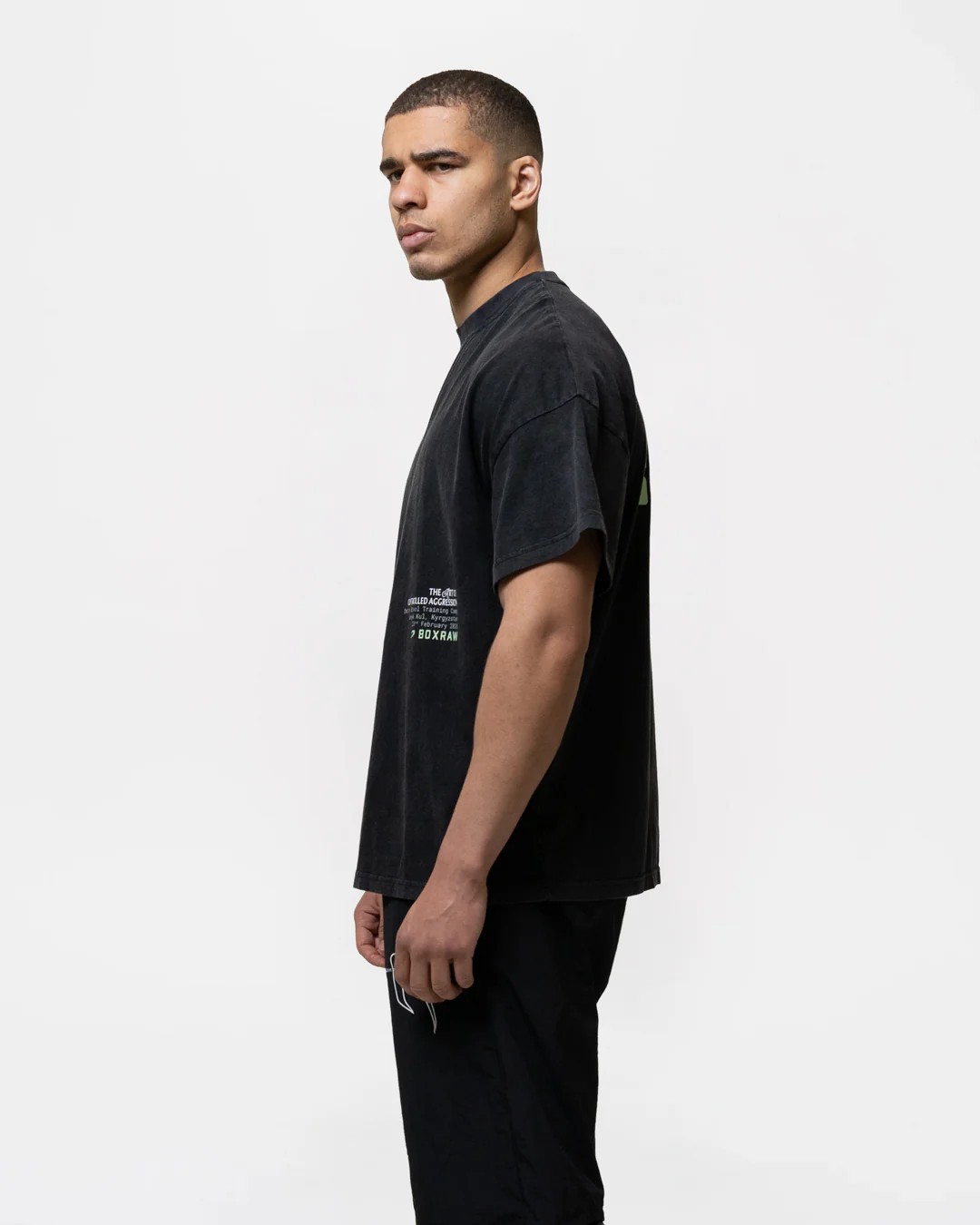 Bivol x Sparring Club Oversized T-Shirt - Washed Black - Image 6