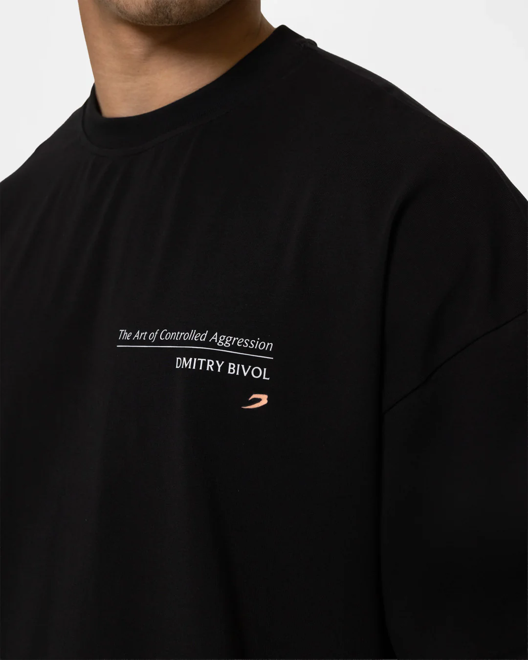 Bivol x BOXRAW Controlled Aggression Oversized T-Shirt - Black - Image 12