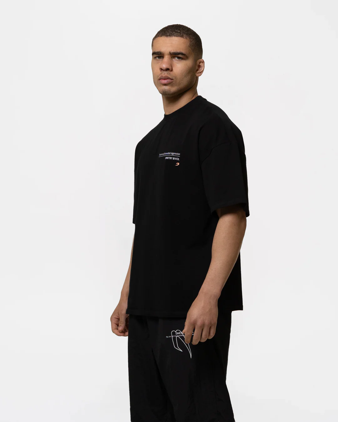 Bivol x BOXRAW Controlled Aggression Oversized T-Shirt - Black - Image 5