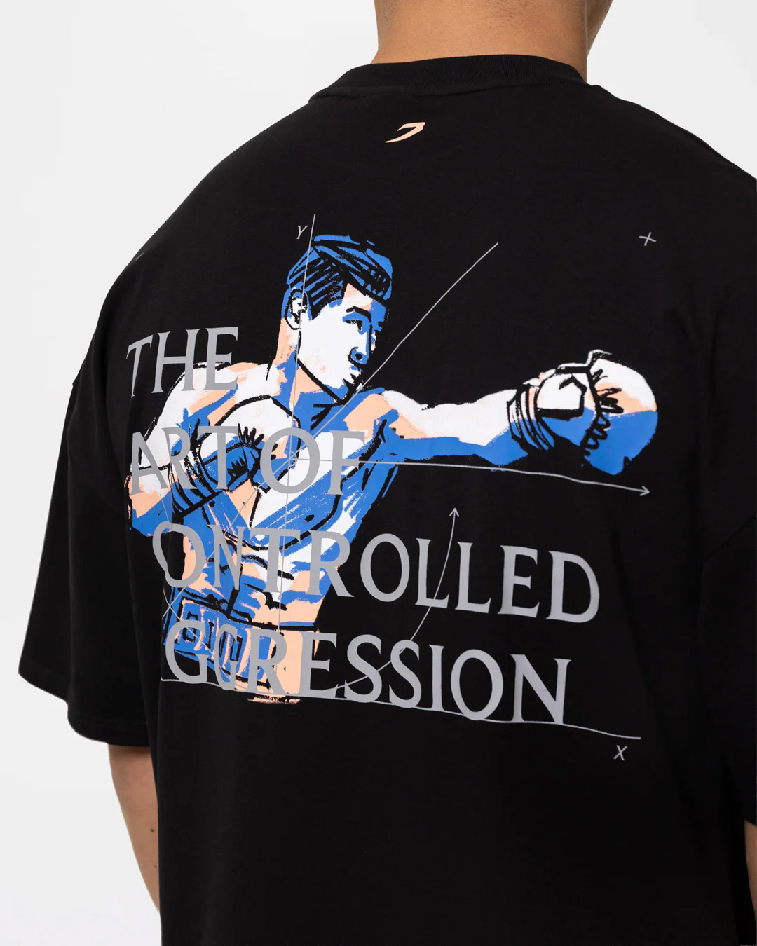 Bivol x BOXRAW Controlled Aggression Oversized T-Shirt - Black - Image 9