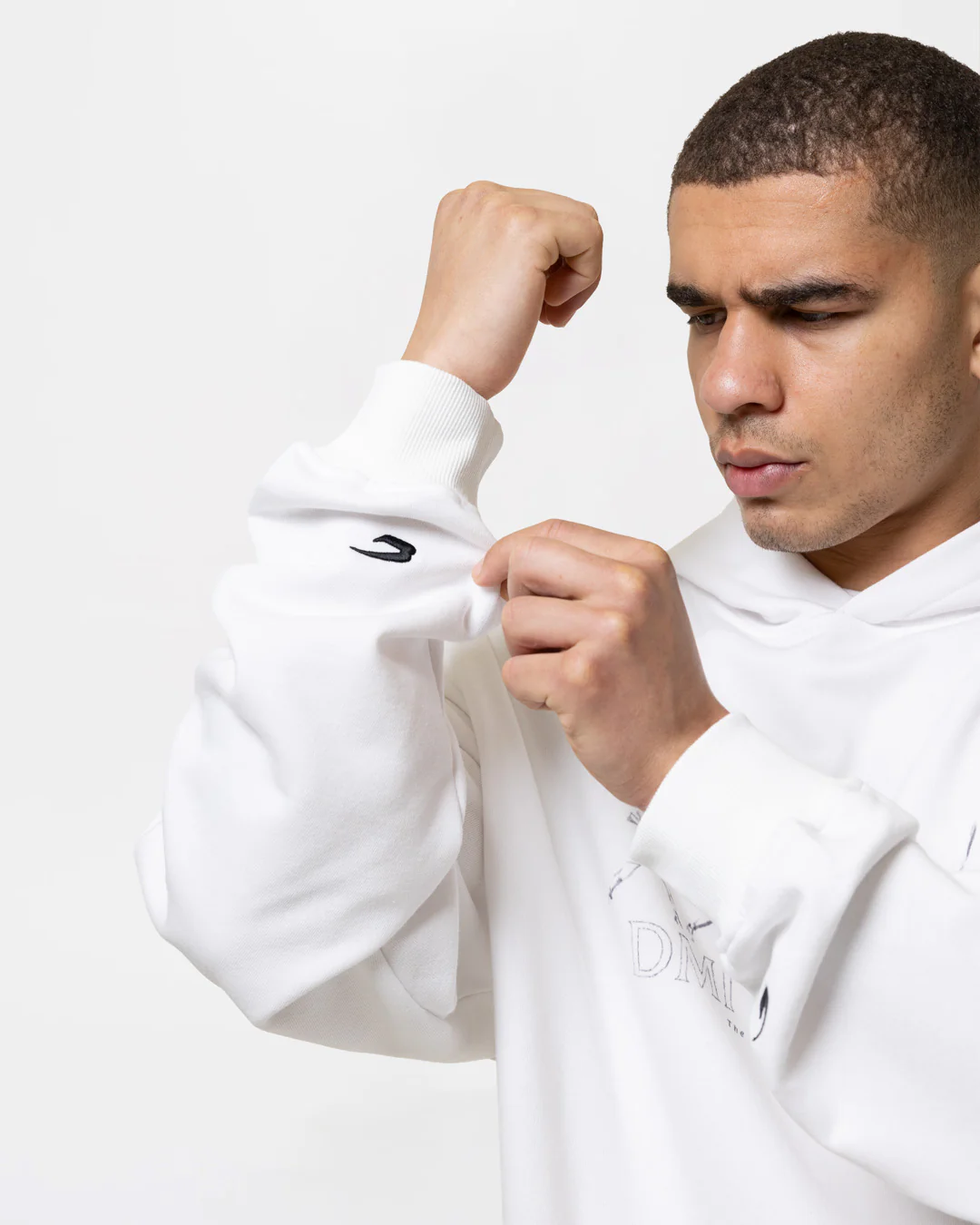 Bivol x BOXRAW Pendulum Oversized Hoodie - White - Image 11