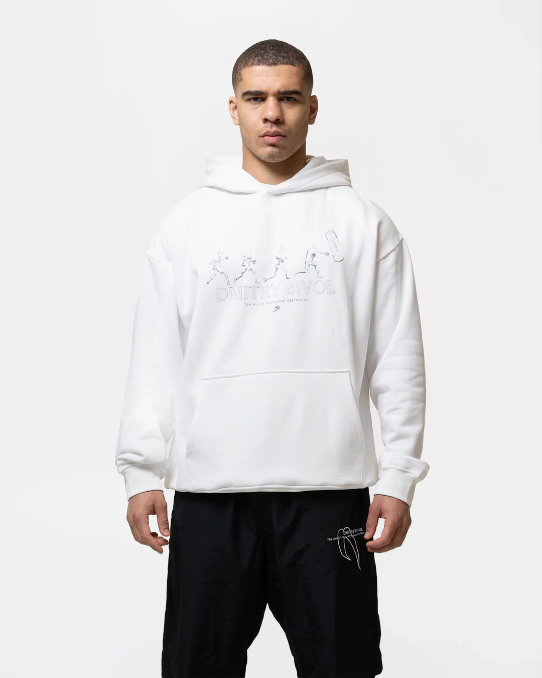 Bivol x BOXRAW Pendulum Oversized Hoodie - White - Image 3