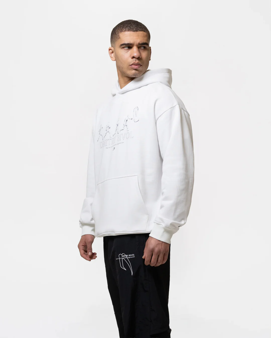 Bivol x BOXRAW Pendulum Oversized Hoodie - White - Image 5