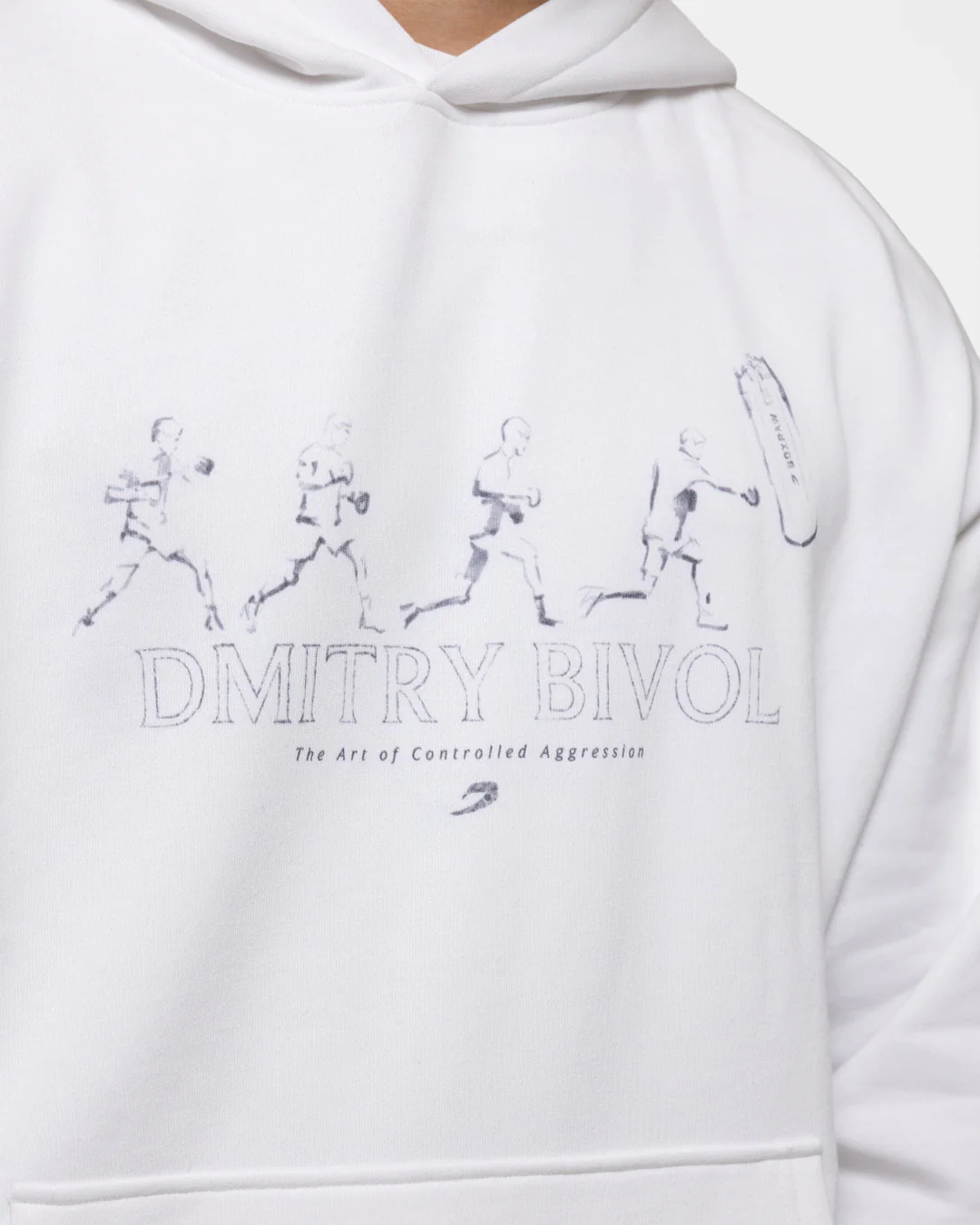 Bivol x BOXRAW Pendulum Oversized Hoodie - White - Image 8