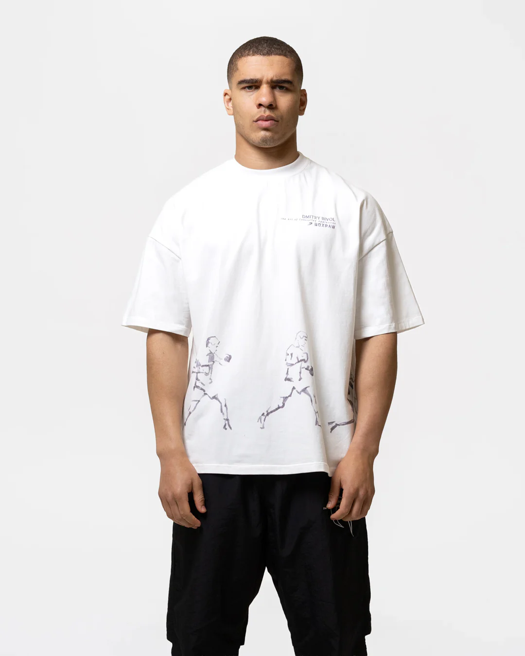 Bivol x BOXRAW Pendulum Oversized T-Shirt - White - Image 4