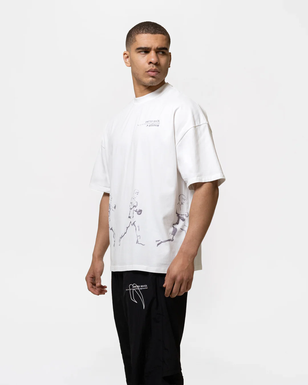 Bivol x BOXRAW Pendulum Oversized T-Shirt - White - Image 6