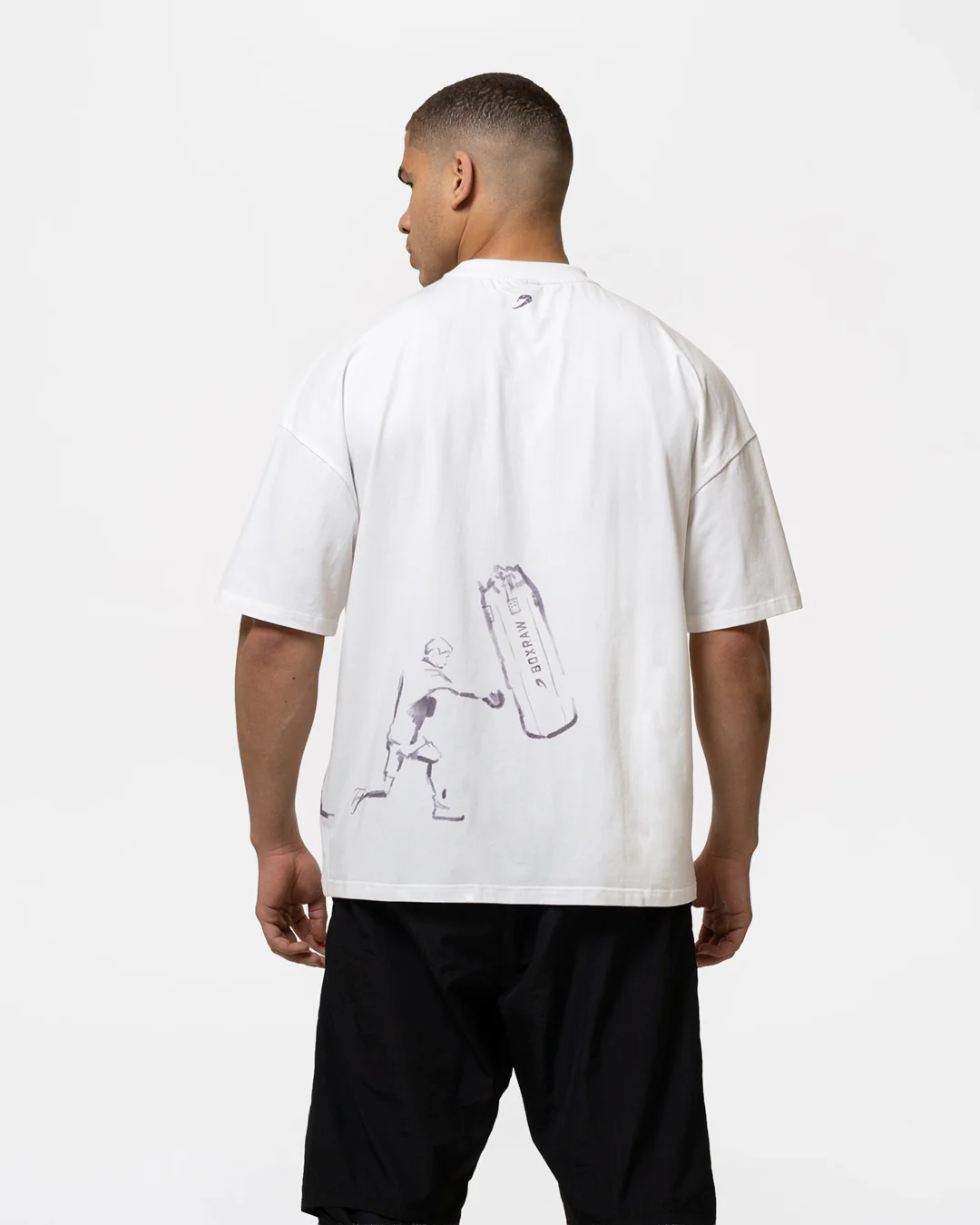 Bivol x BOXRAW Pendulum Oversized T-Shirt - White - Image 8