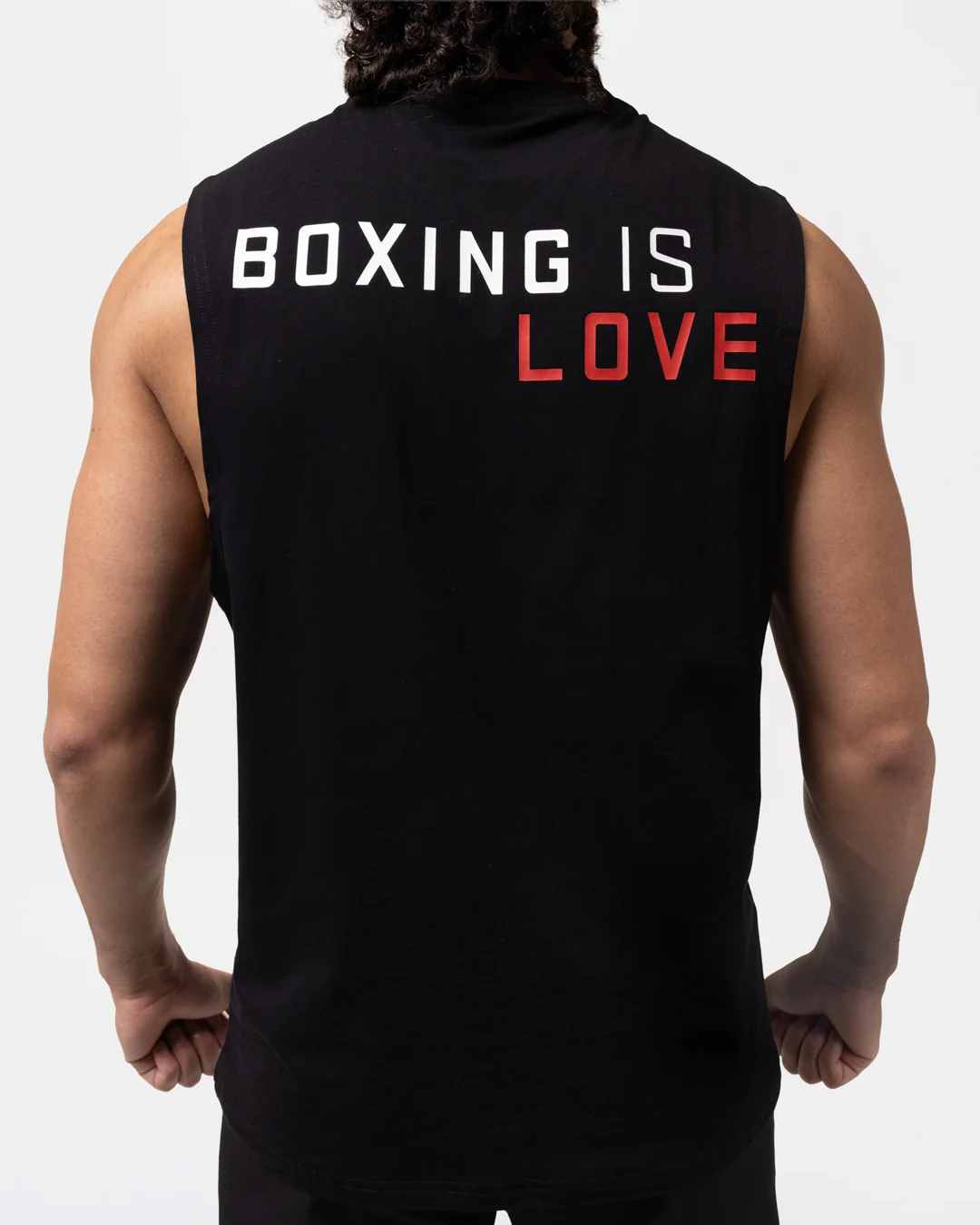 Boxing is Love Oversized Muscle Tank - Black - Image 9