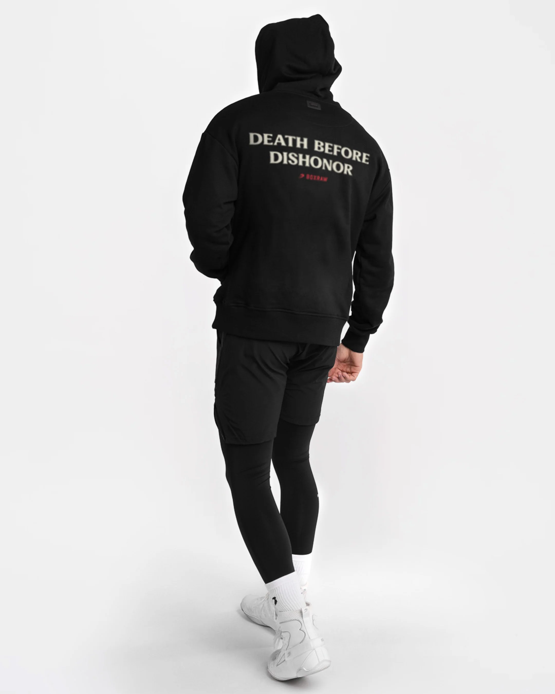 Death Before Dishonor Oversized Hoodie - Black - Image 3