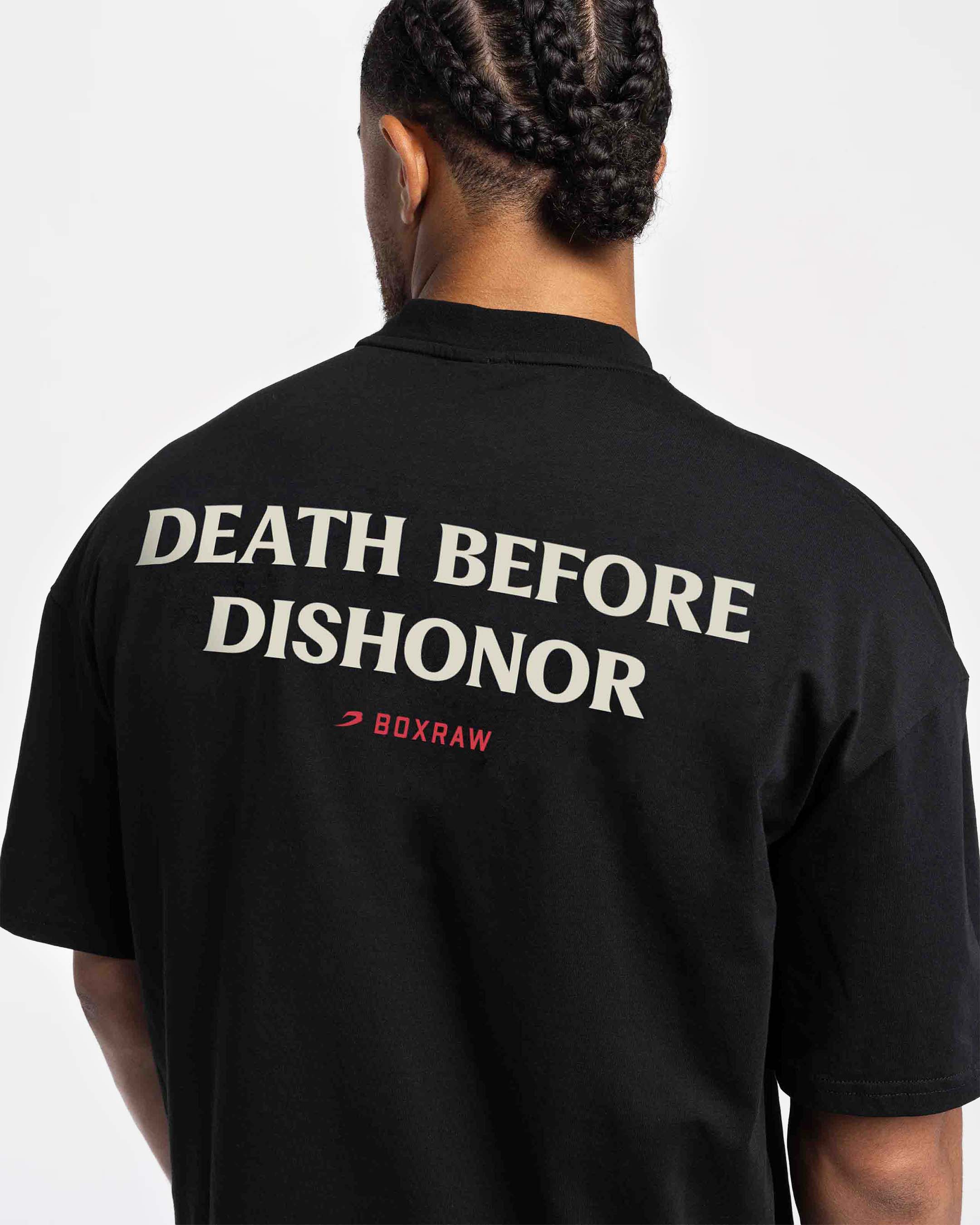 Death Before Dishonor Oversized T-Shirt - Black - Image 7