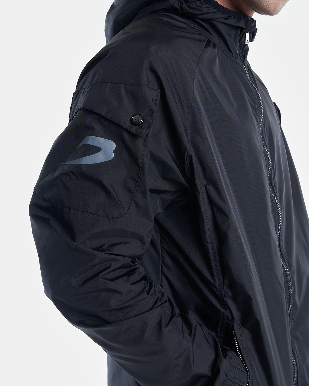 Dundee Windbreaker Jacket - Black - Image 8