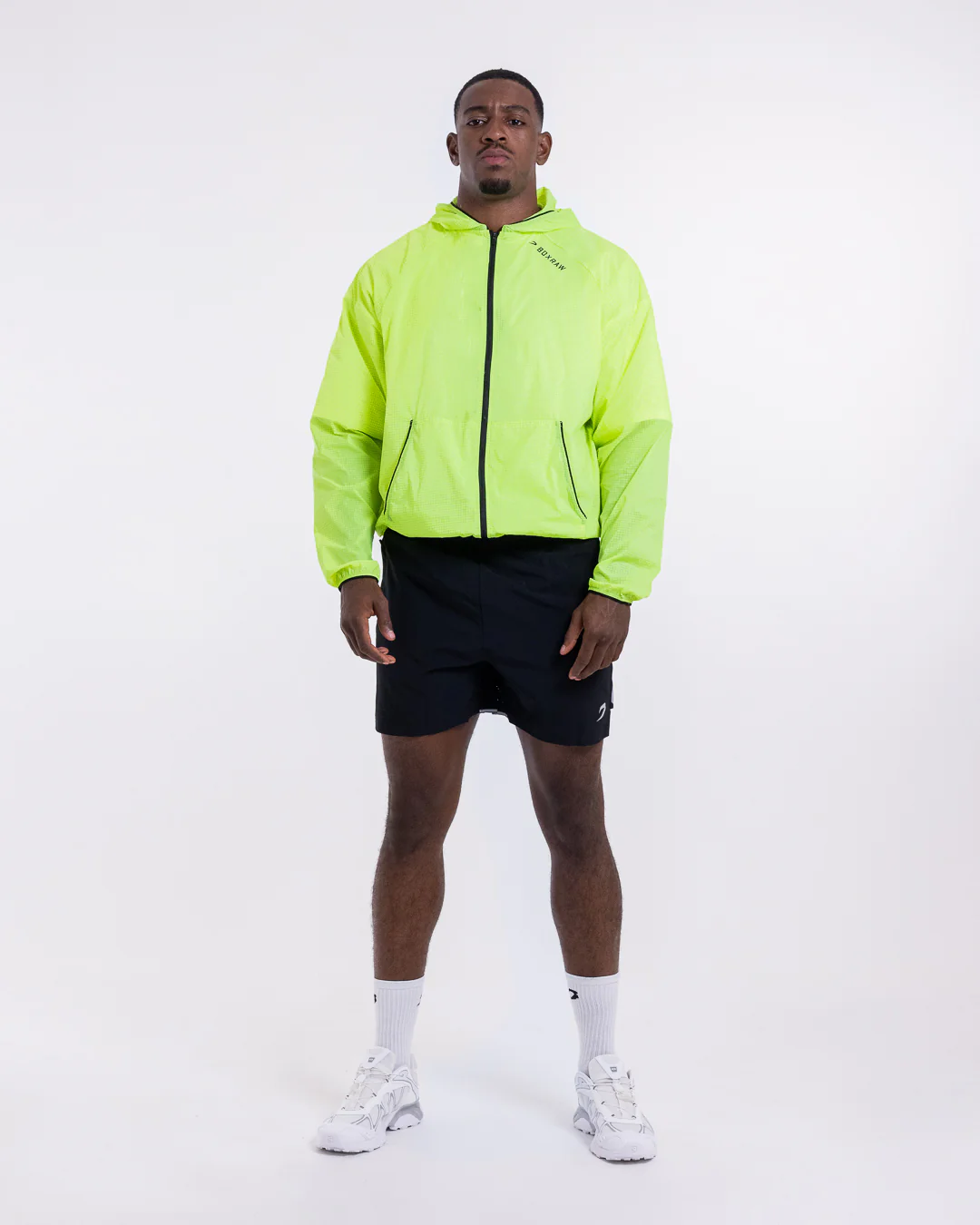 Genaro Zip Up Windbreaker - Neon Yellow - Image 10