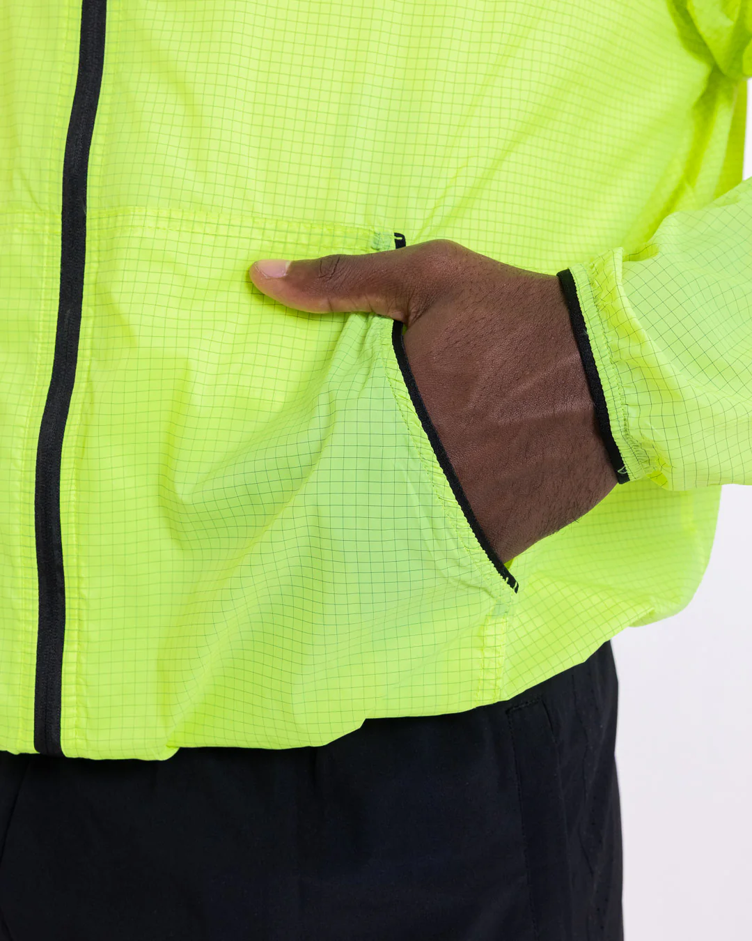 Genaro Zip Up Windbreaker - Neon Yellow - Image 8