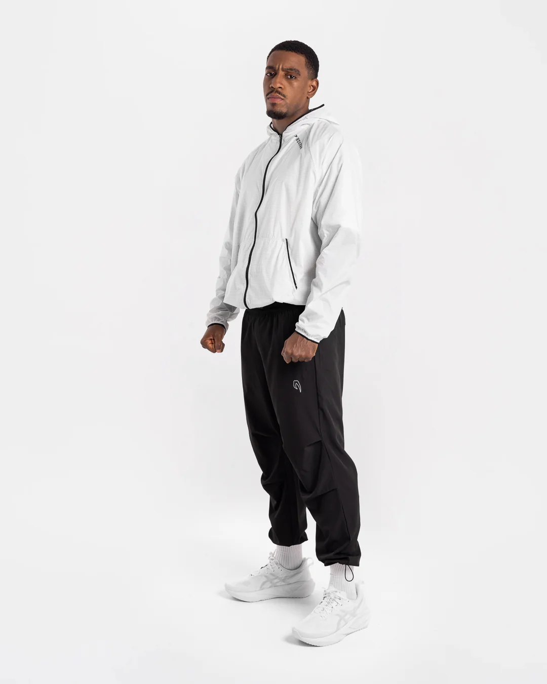 Genaro Zip Up Windbreaker - White - Image 3