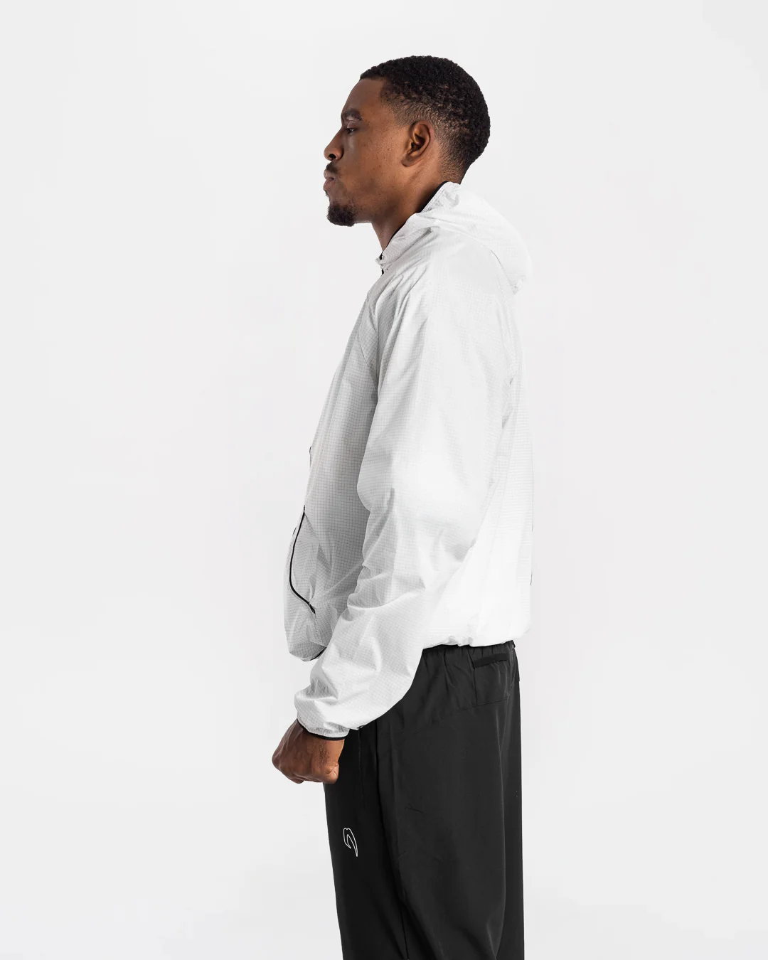 Genaro Zip Up Windbreaker - White - Image 5