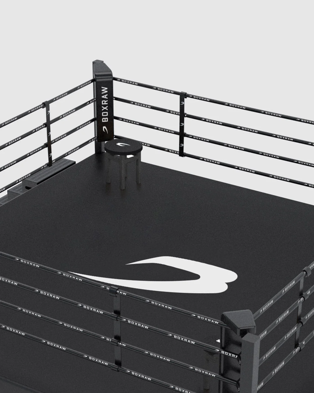BOXRAW 36" Pro Training Boxing Ring - Black/Classic - Image 2