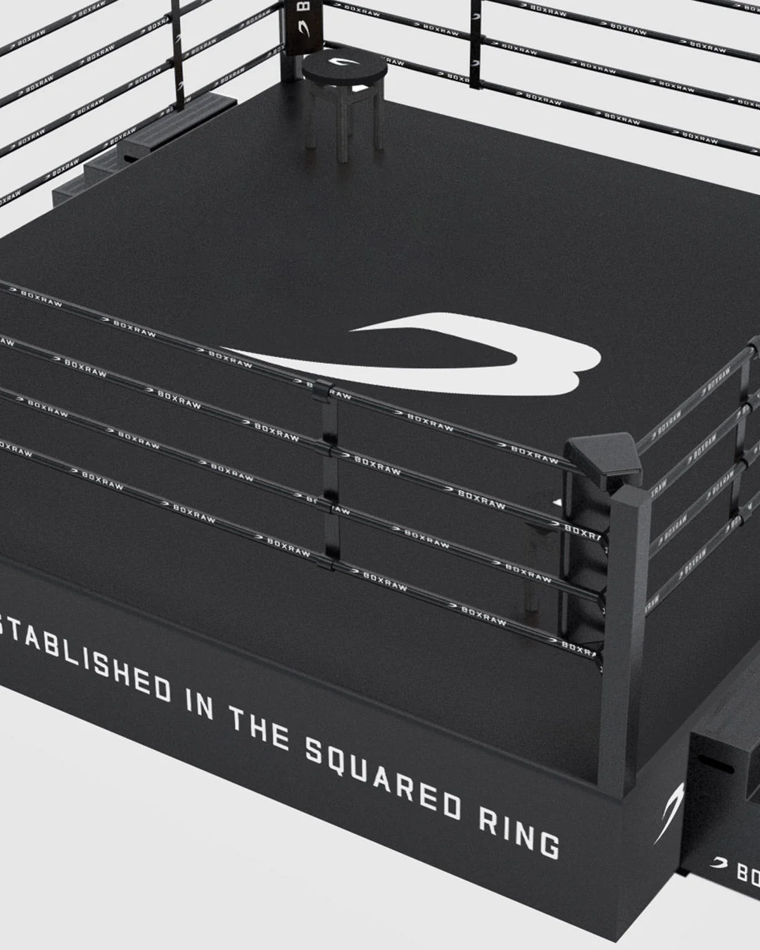 BOXRAW 36" Pro Training Boxing Ring - Black/Classic - Image 4
