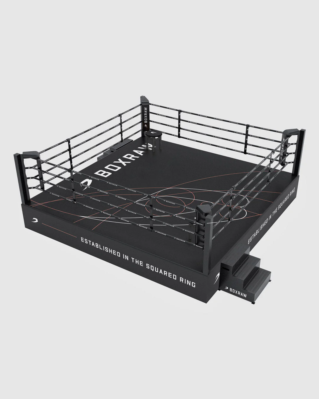 BOXRAW 36" Pro Training Boxing Ring - Black/Golden Ratio - Image 5