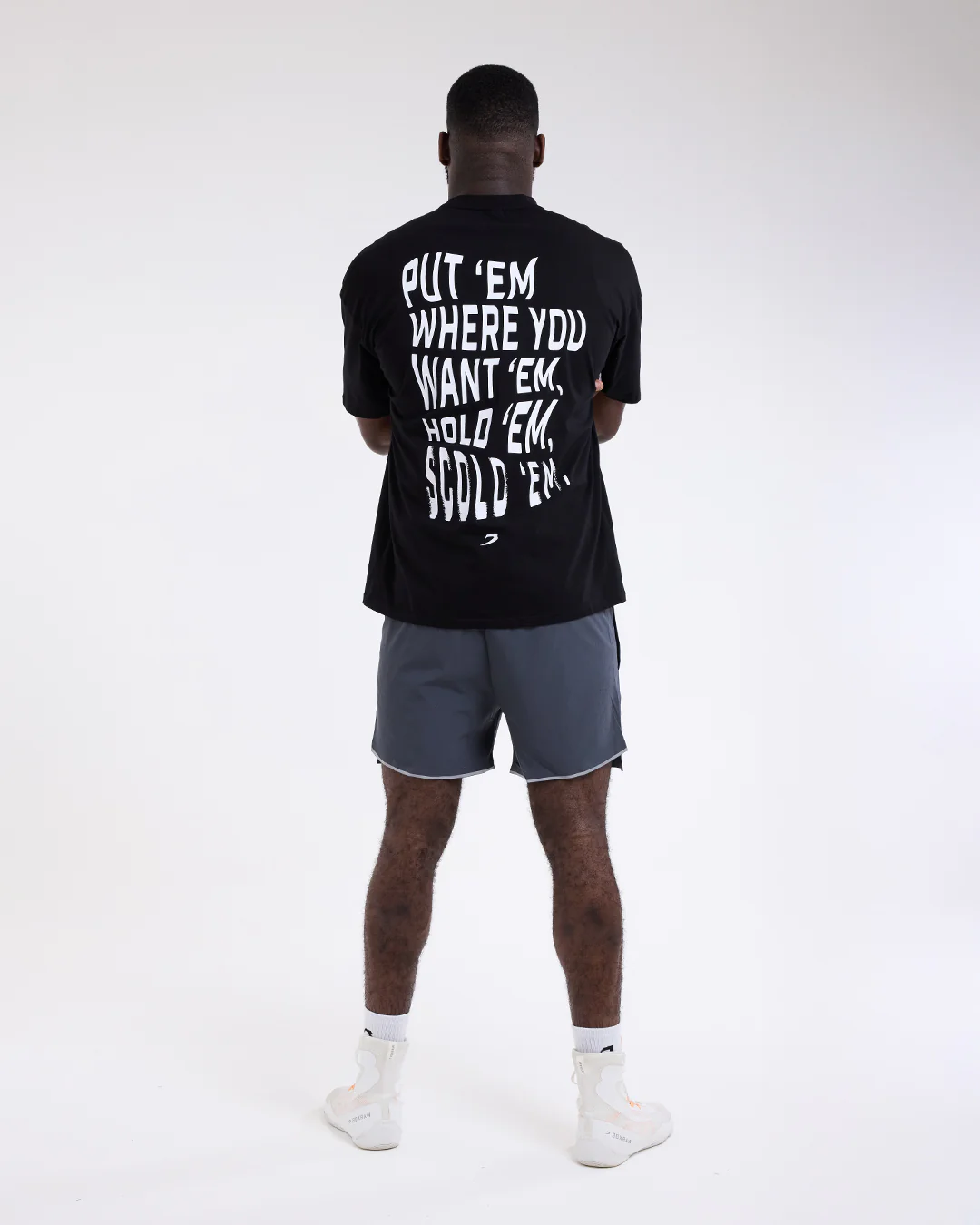 Hold 'Em Scold 'Em Oversized T-Shirt - Black - Image 5