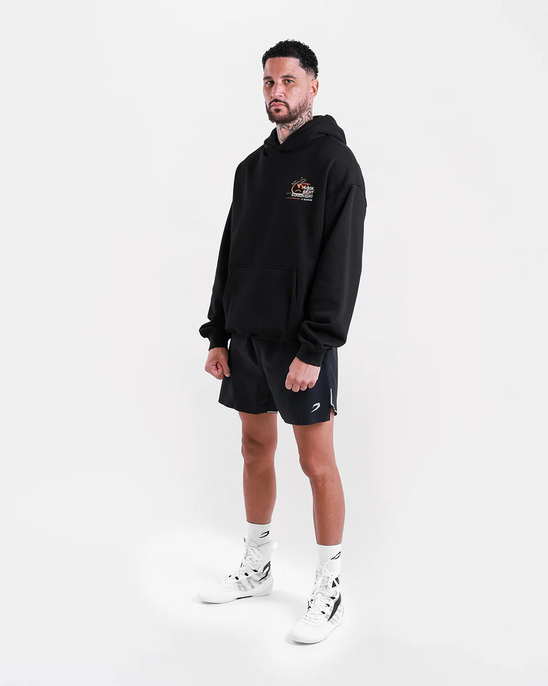 Hook Right Goodnight Oversized Hoodie - Black - Image 2