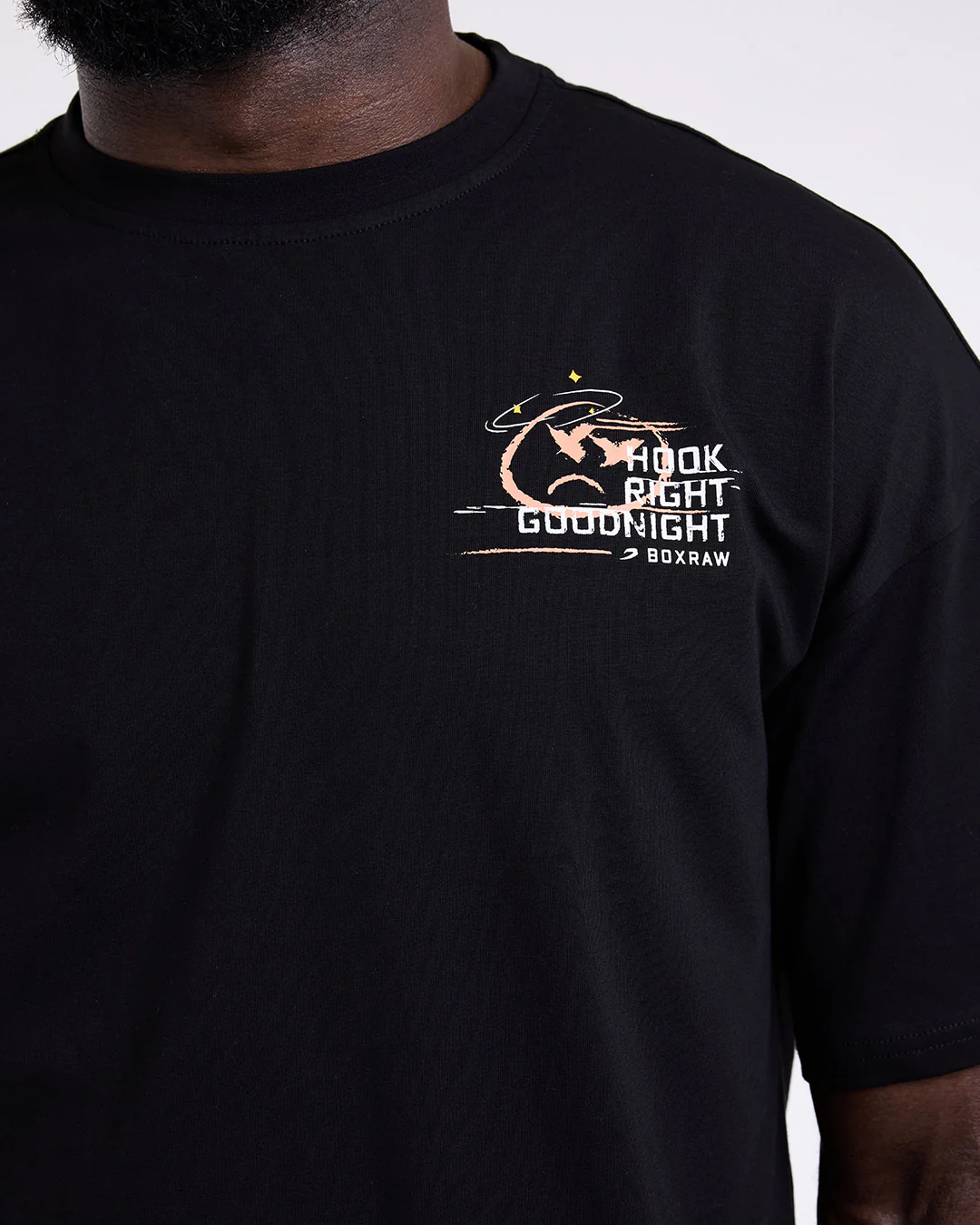 Hook Right Goodnight Oversized T-Shirt - Black - Image 5