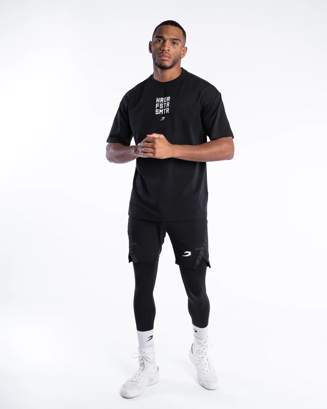 HRDR FSTR SMTR Oversized T-Shirt - Black - Image 2