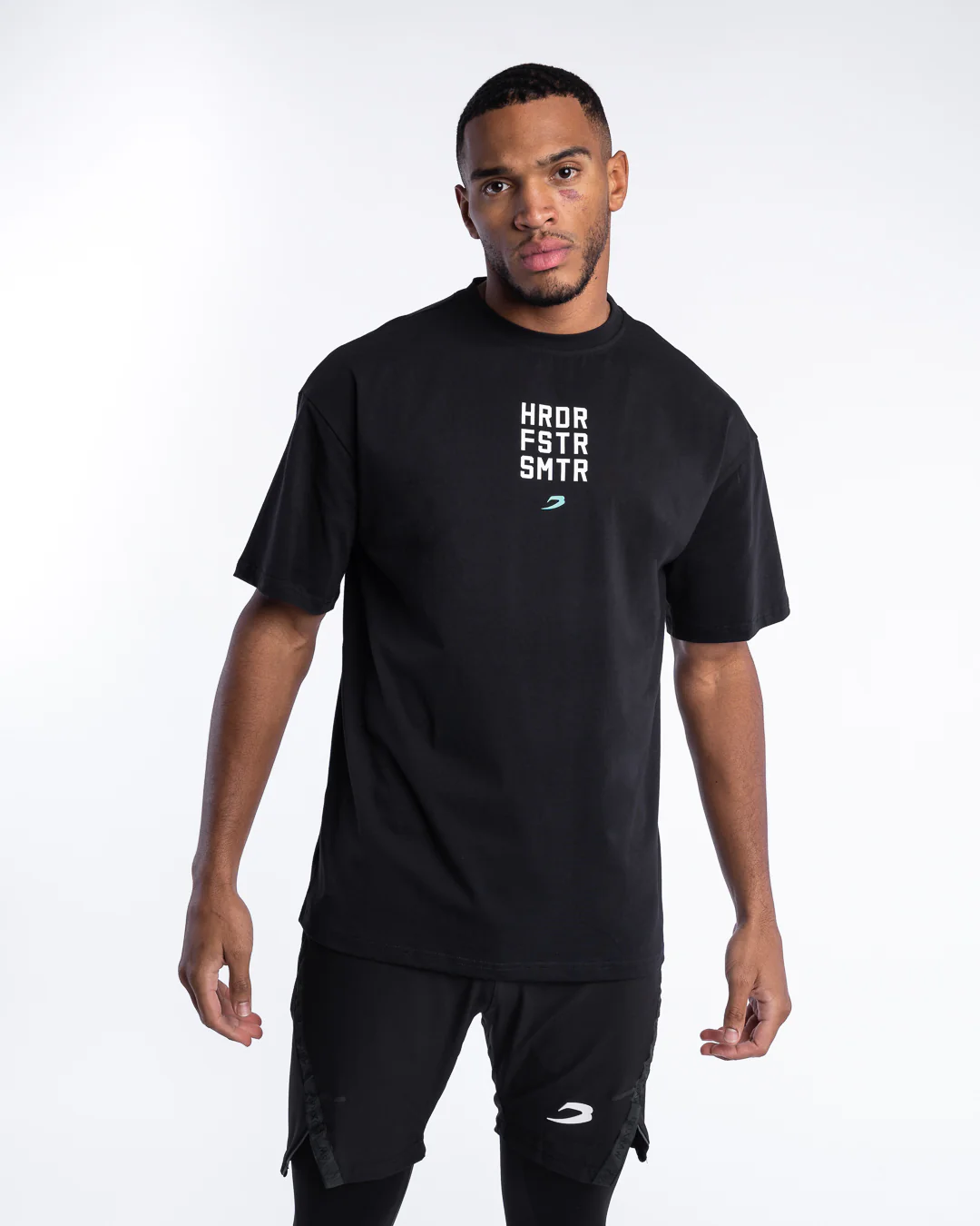 HRDR FSTR SMTR Oversized T-Shirt - Black - Image 6