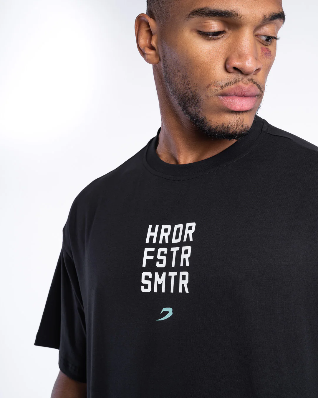 HRDR FSTR SMTR Oversized T-Shirt - Black - Image 7