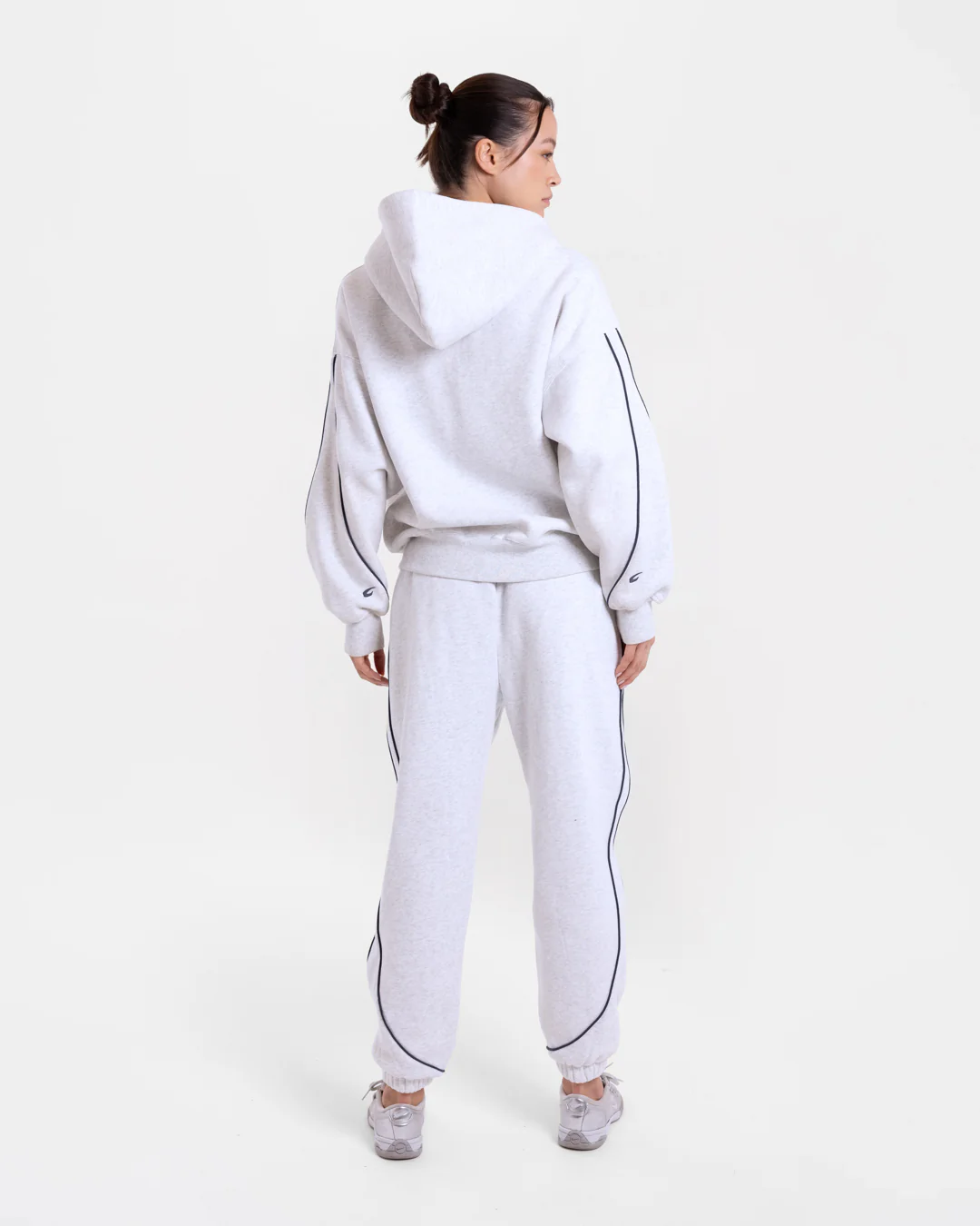 JoAnn Zip Hoodie - Grey Marl - Image 5