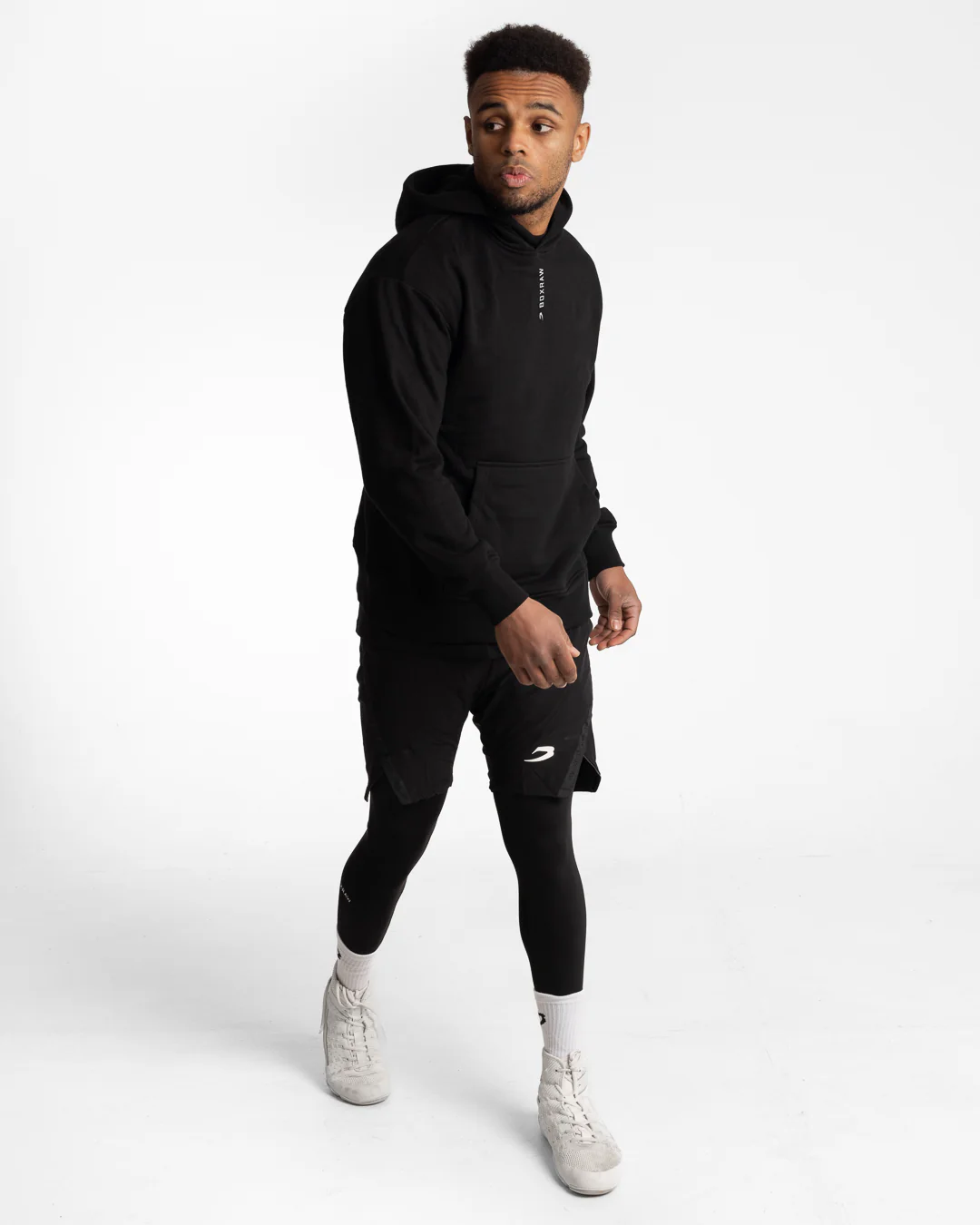 Lineal Oversized Hoodie - Black - Image 2