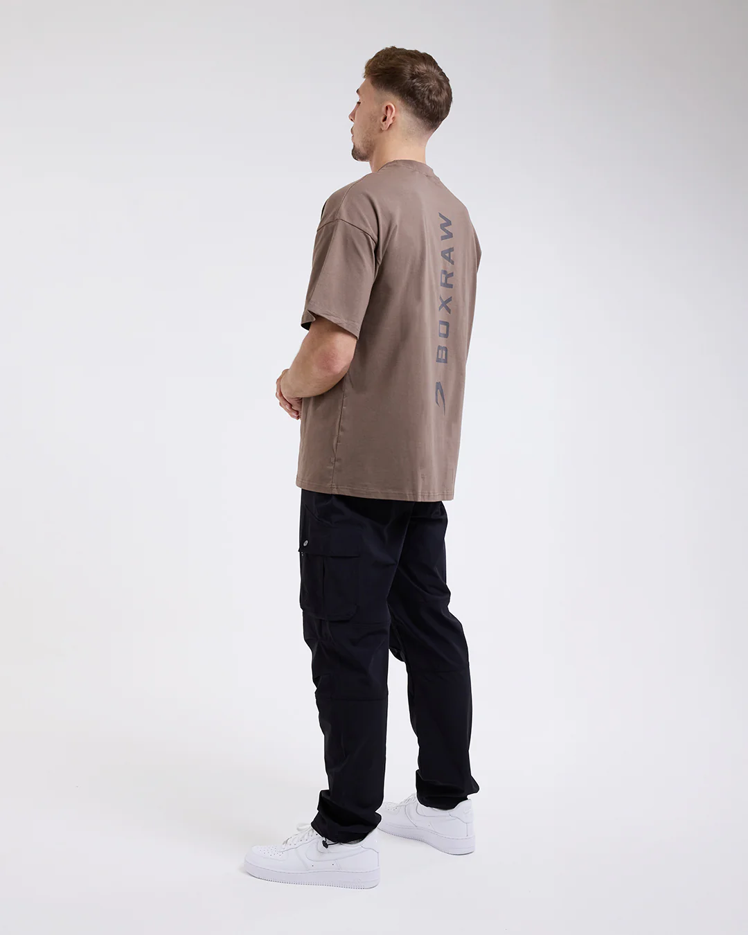 Lineal Oversized T-Shirt - Mocha - Image 3