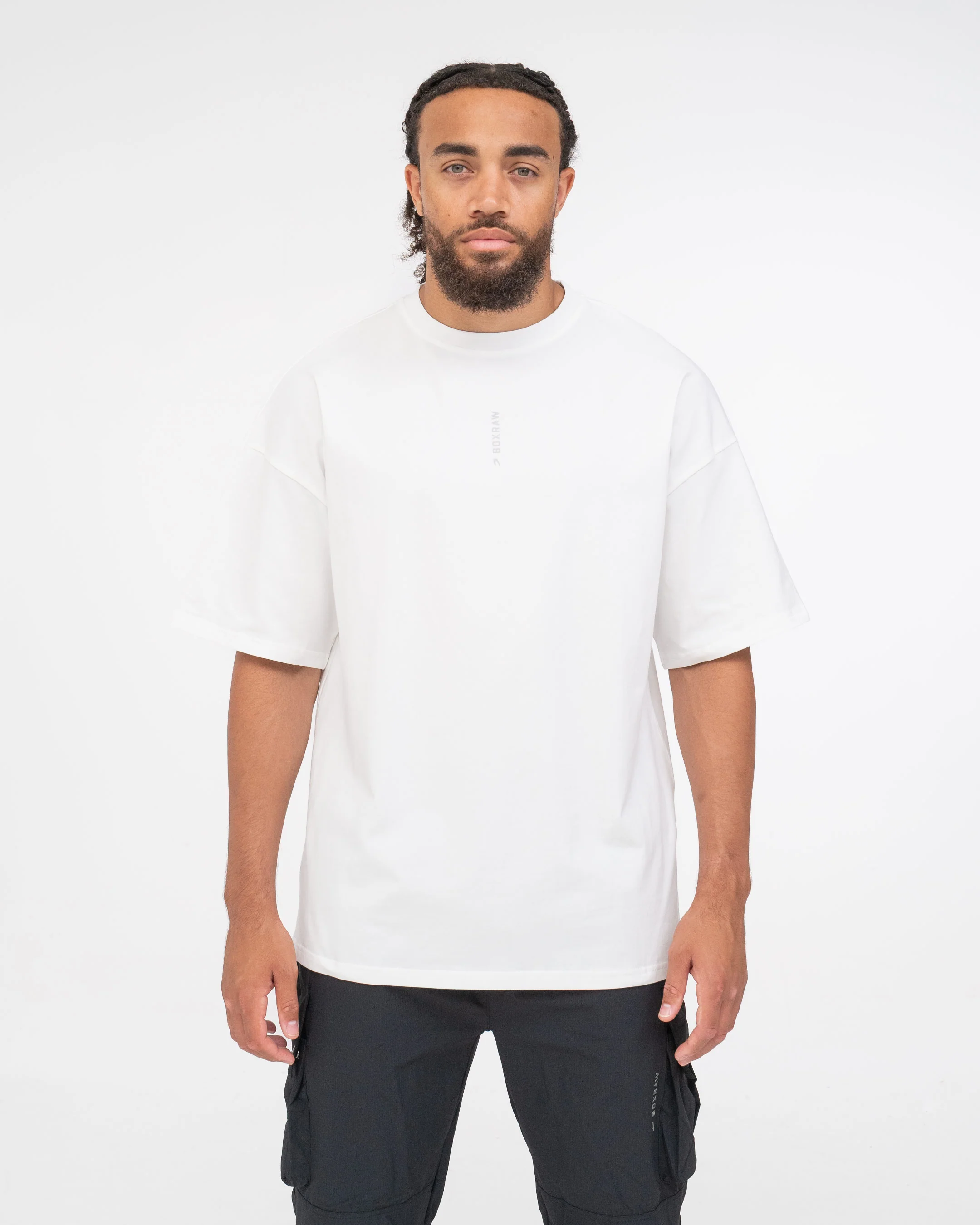 Lineal Oversized T-Shirt - White - Image 6