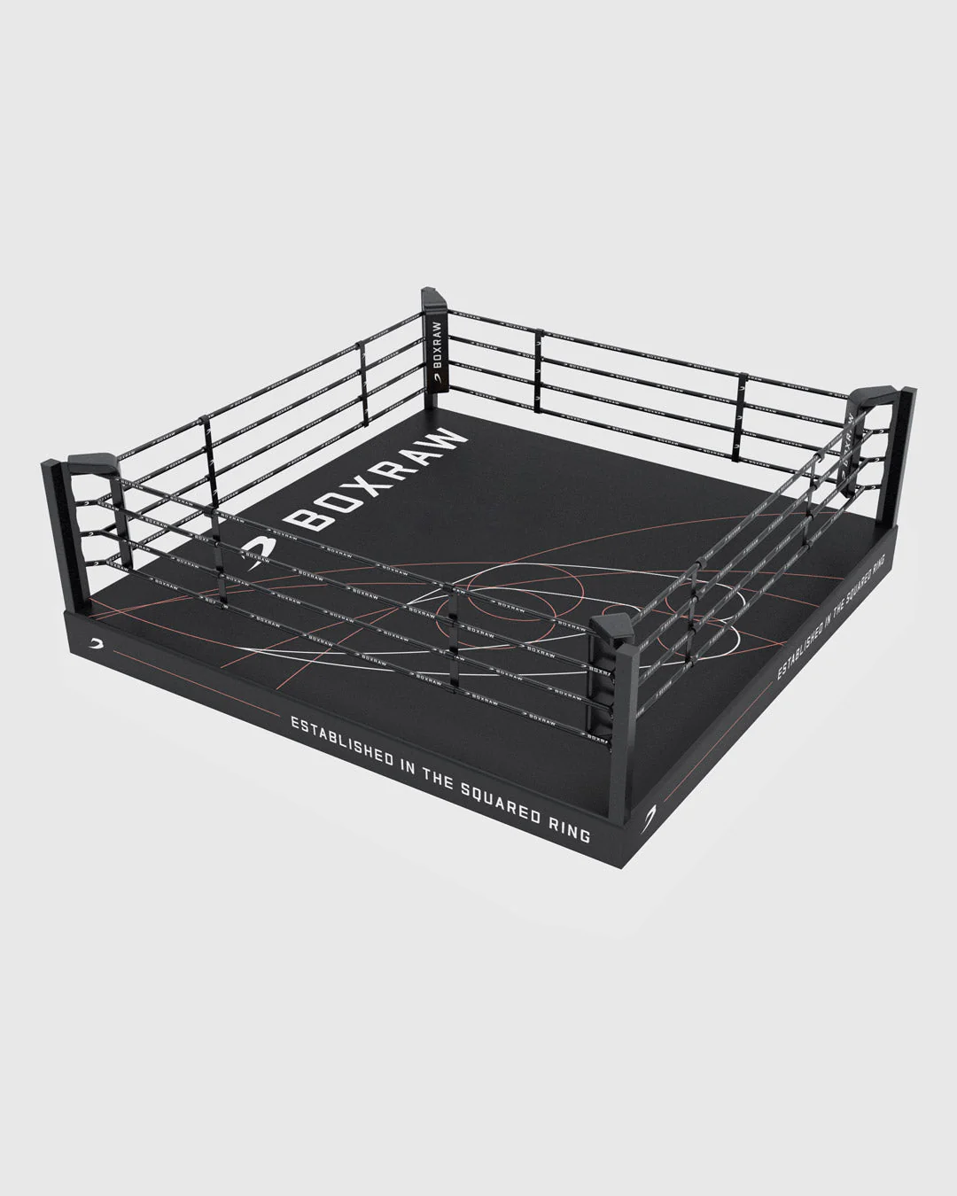 BOXRAW 12" Pro Training Boxing Ring - Black/Golden Ratio - Image 5