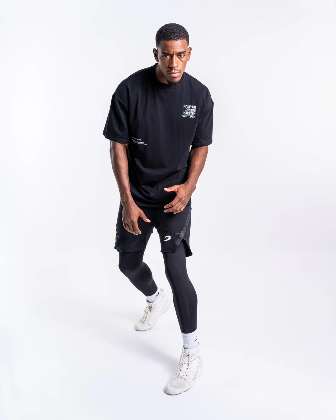 Make 'Em Miss Oversized T-Shirt - Black - Image 10