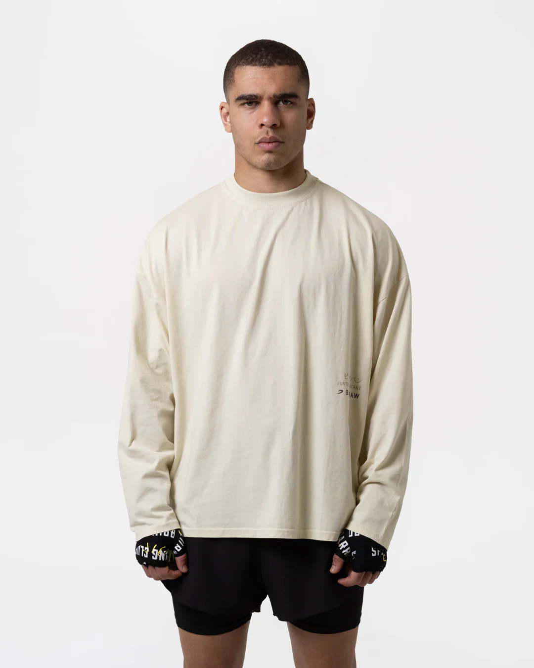 Nakatani x Sparring Club Long Sleeve T-Shirt - Washed Beige - Image 5