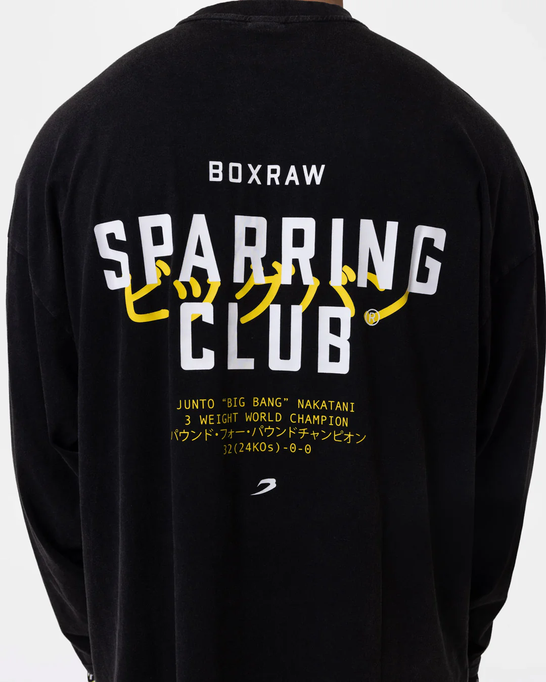 Nakatani x Sparring Club Long Sleeve T-Shirt - Washed Black - Image 9