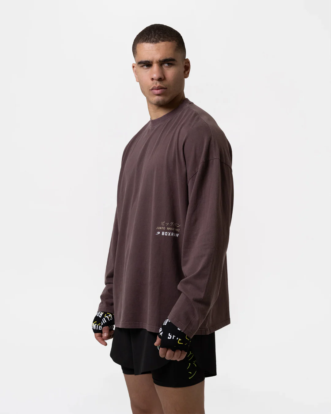 Nakatani x Sparring Club Long Sleeve T-Shirt - Washed Brown - Image 6