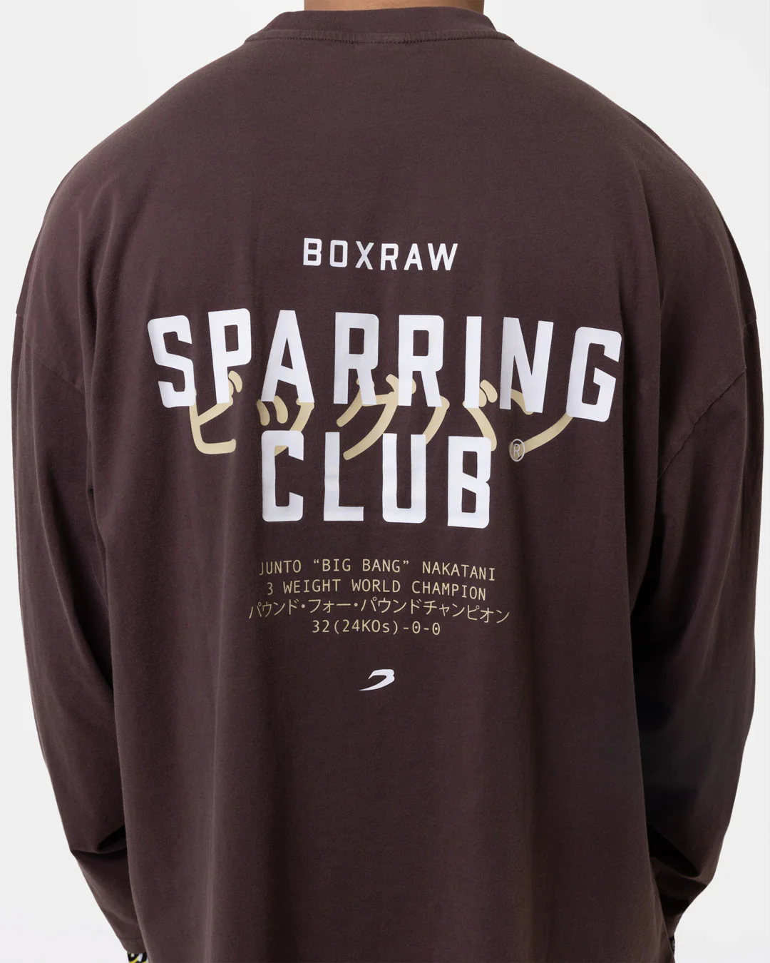 Nakatani x Sparring Club Long Sleeve T-Shirt - Washed Brown - Image 9