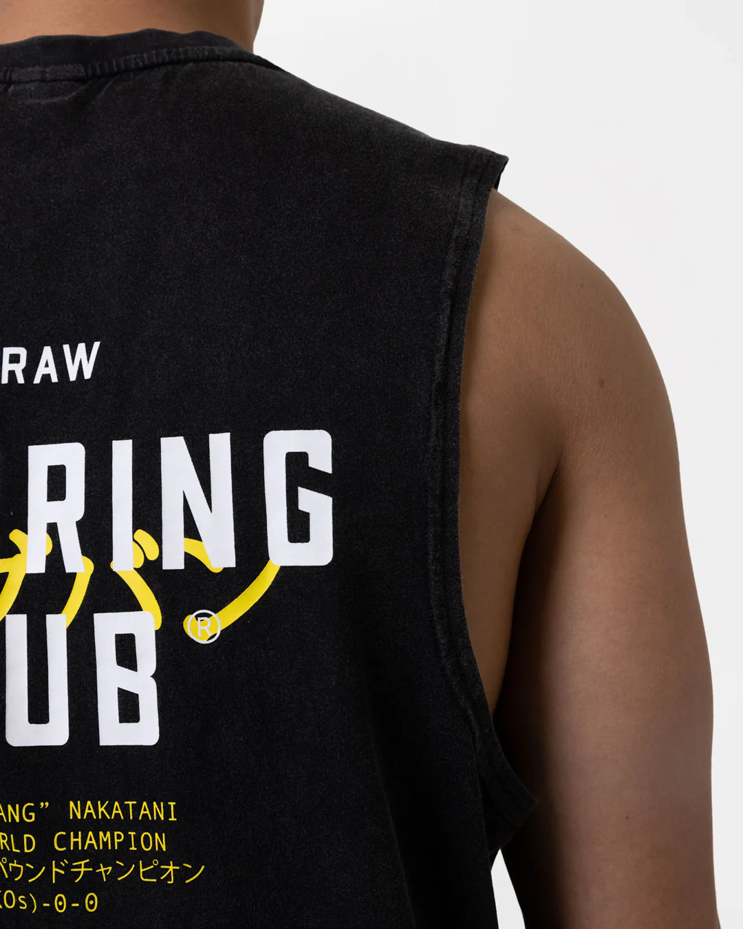 Nakatani x Sparring Club Muscle Tank - Washed Black - Image 10
