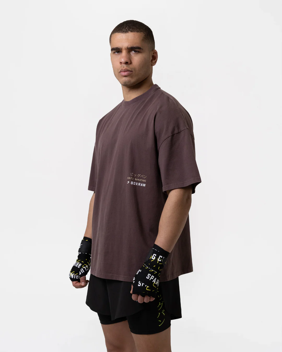 Nakatani x Sparring Club Oversized T-Shirt - Washed Brown - Image 4