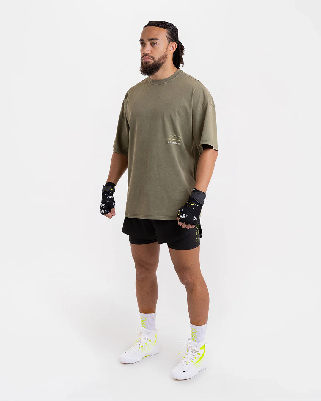 Nakatani x Sparring Club Oversized T-Shirt - Washed Olive - Image 3
