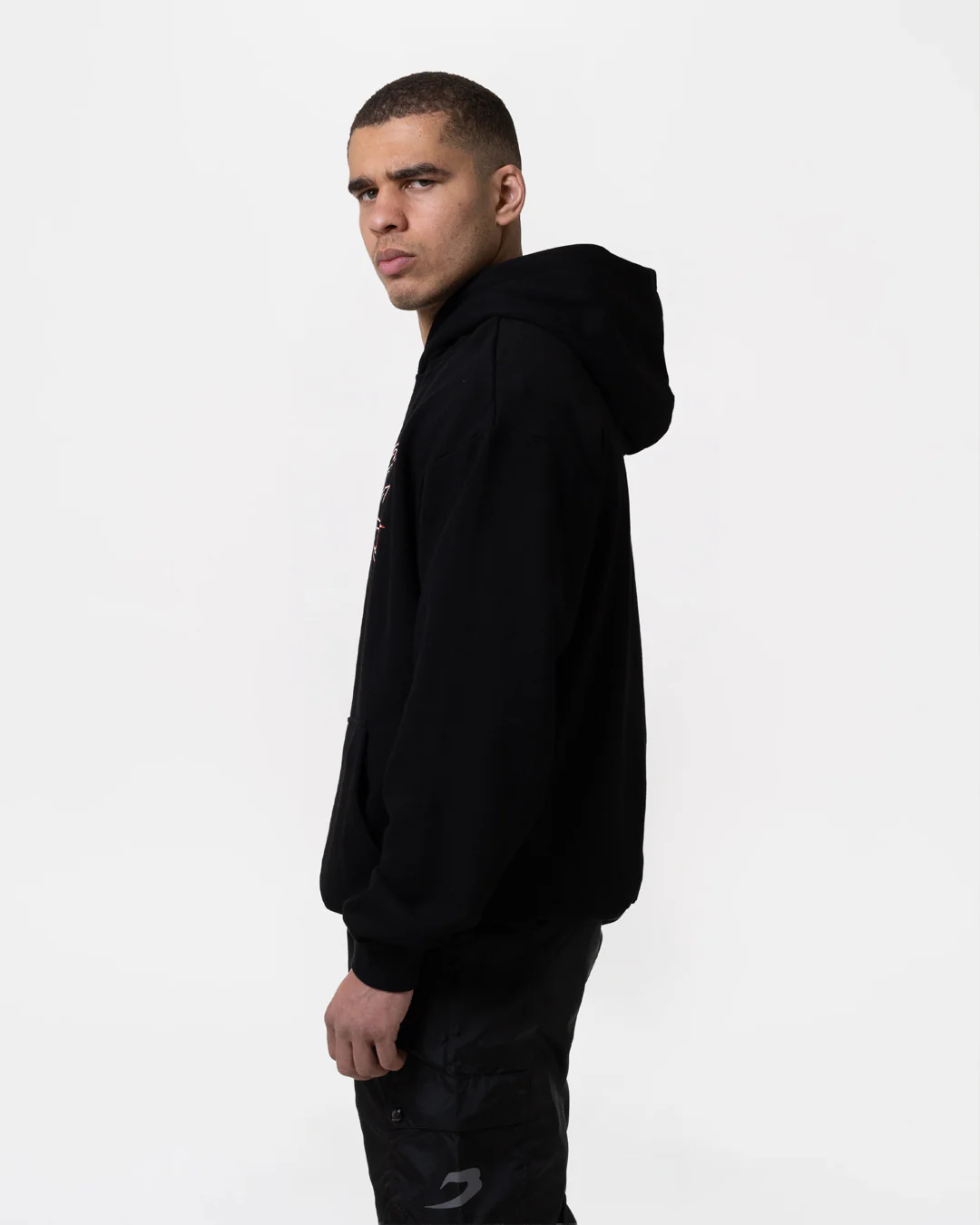 Nakatani x BOXRAW Big Bang Oversized Hoodie - Black - Image 5