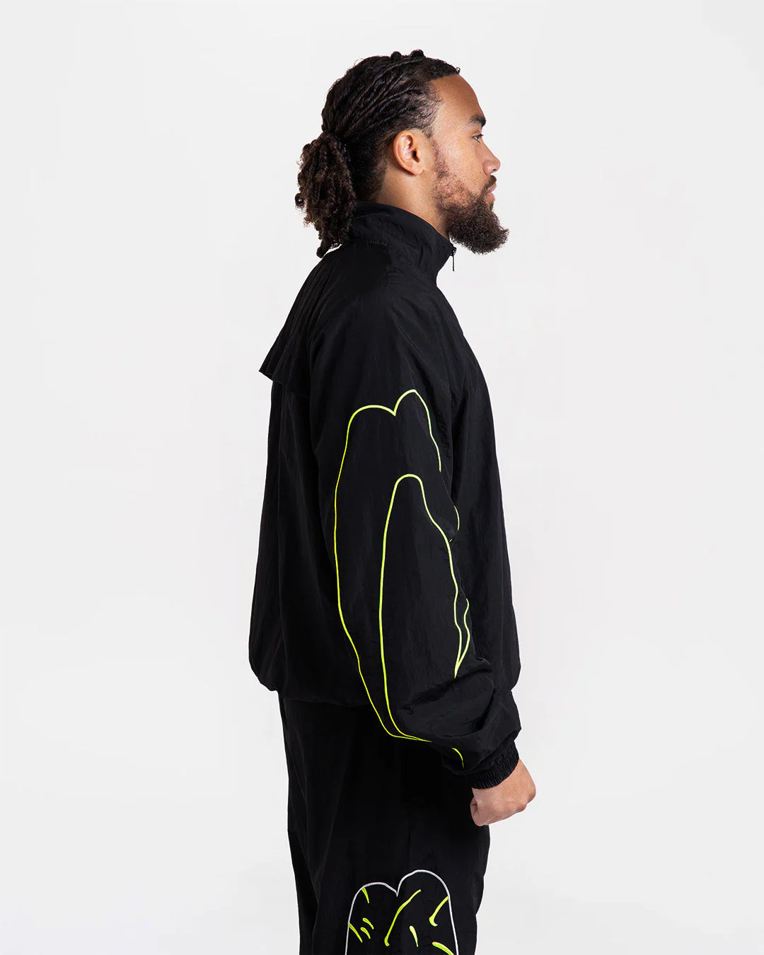 Nakatani x BOXRAW Track Jacket - Black/Yellow - Image 6