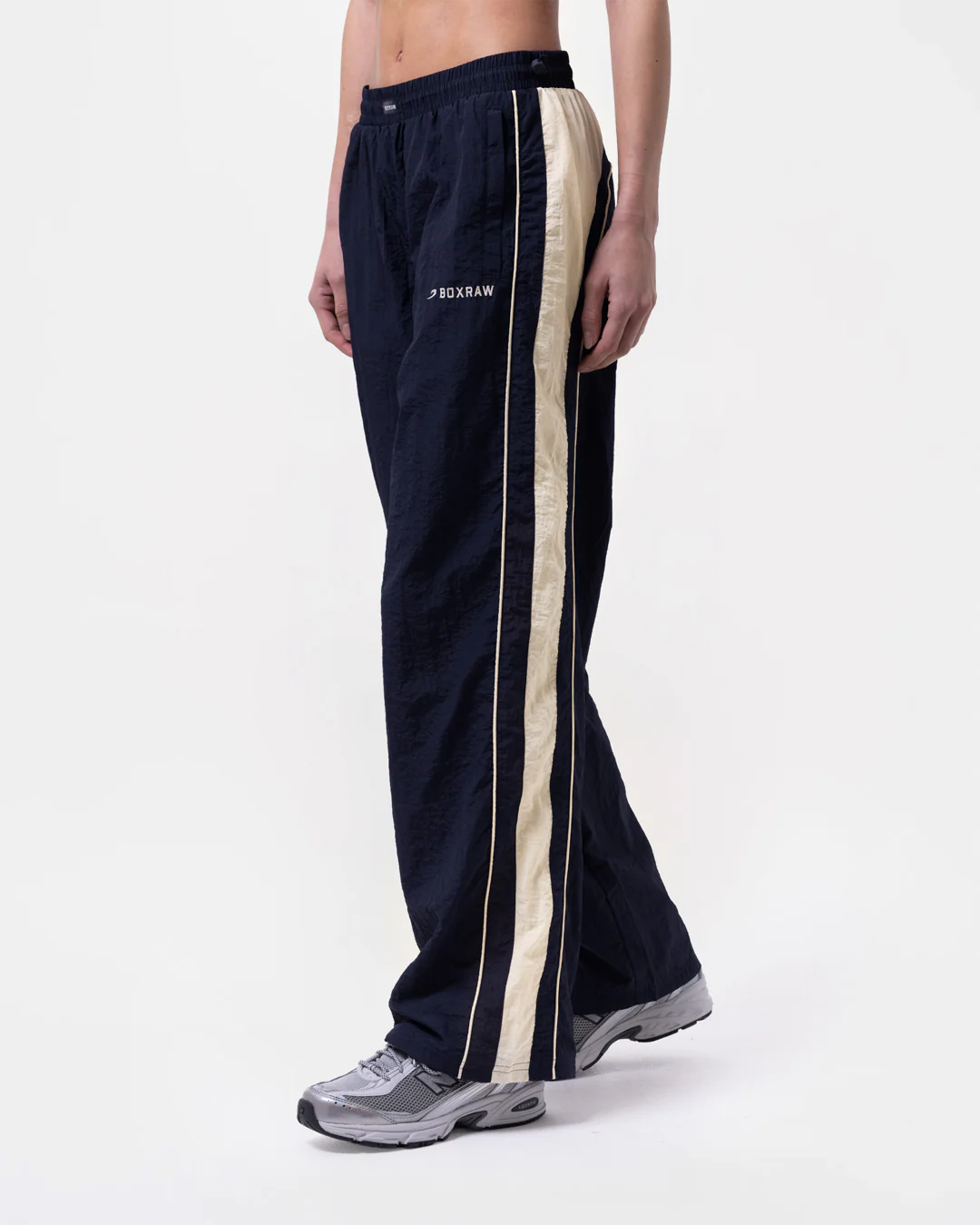 Nell Track Bottoms - Navy/Cream - Image 3